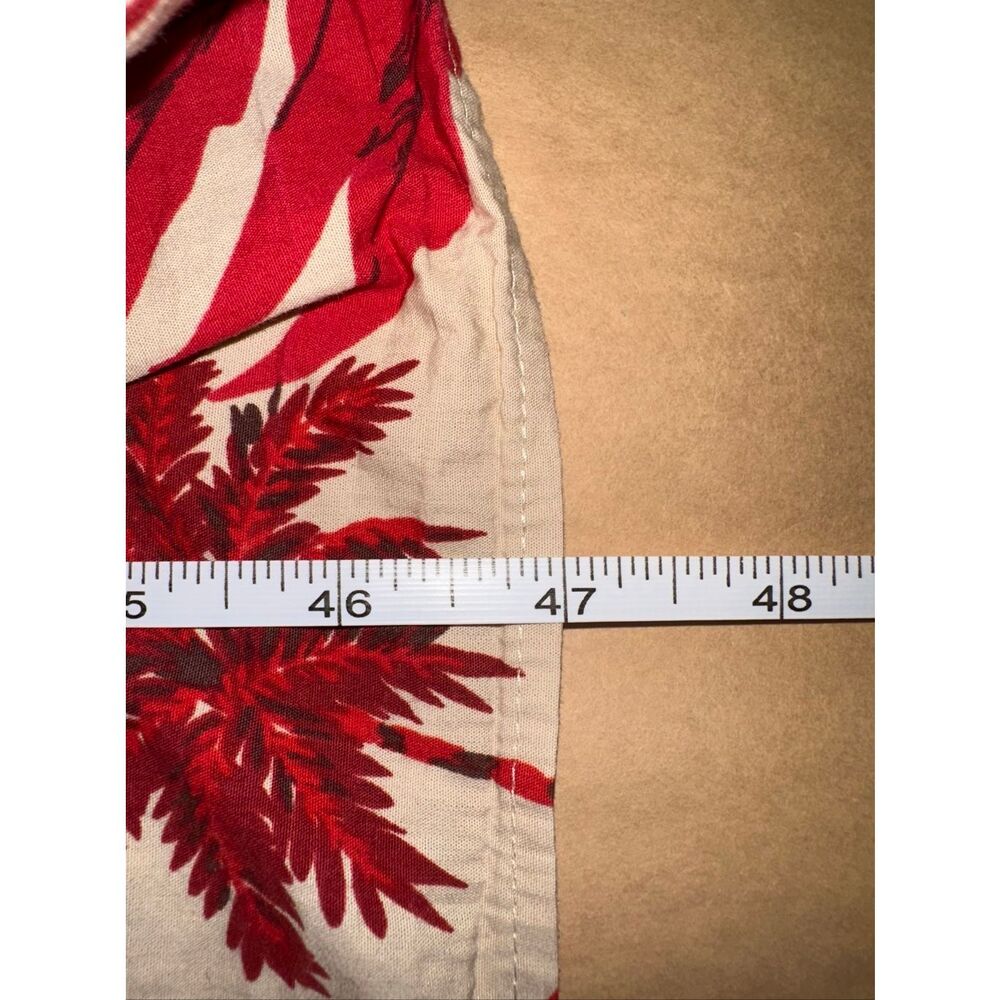 Maeve Medium Bettina Tiered Shirt Dress Red Tropical Floral Midi Boho Resort - Picture 11 of 11